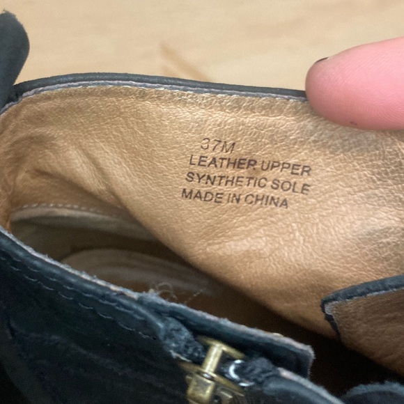 Biala Leather Wedge Booties size 7 Nordstrom - Picture 5 of 9